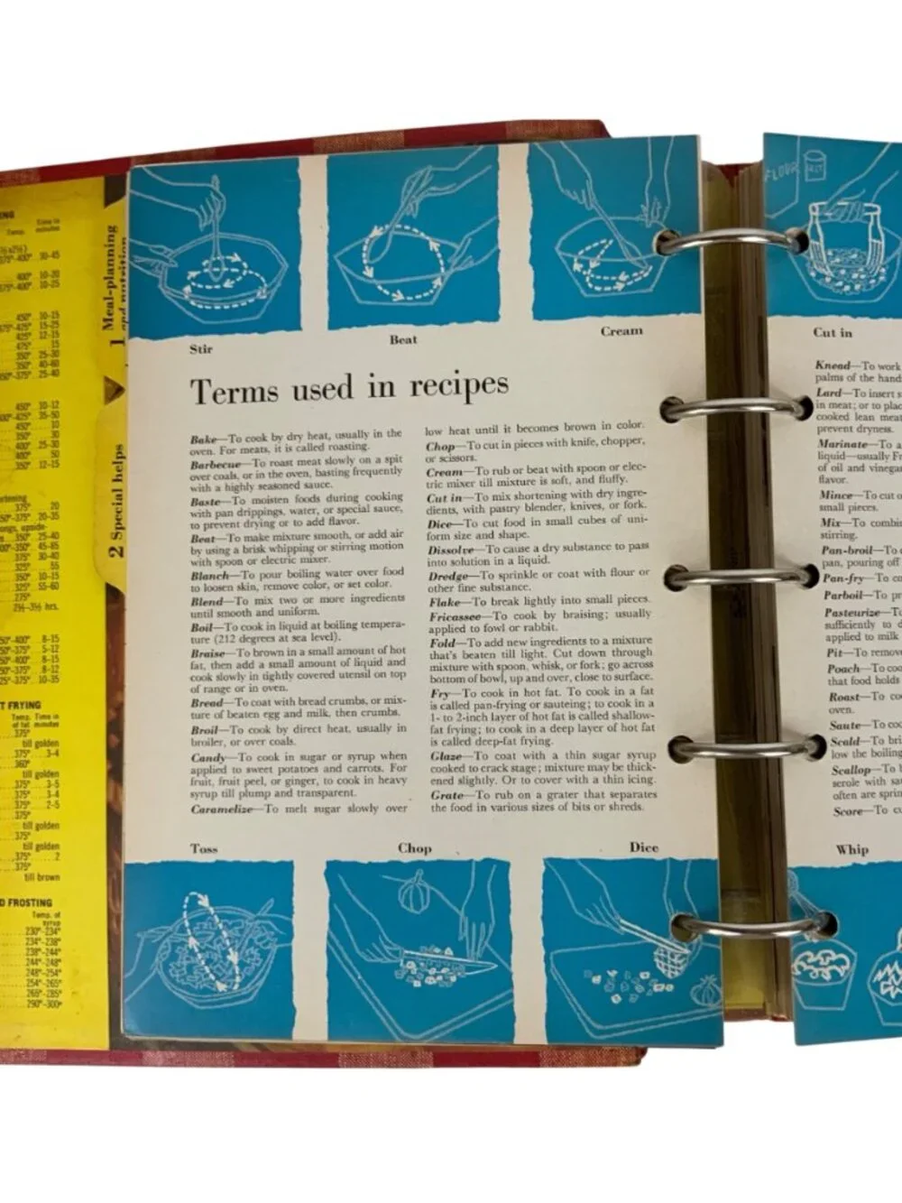 Vintage Better Homes & Gardens New Cook Book Red Plaid Hardcover Binder 1962